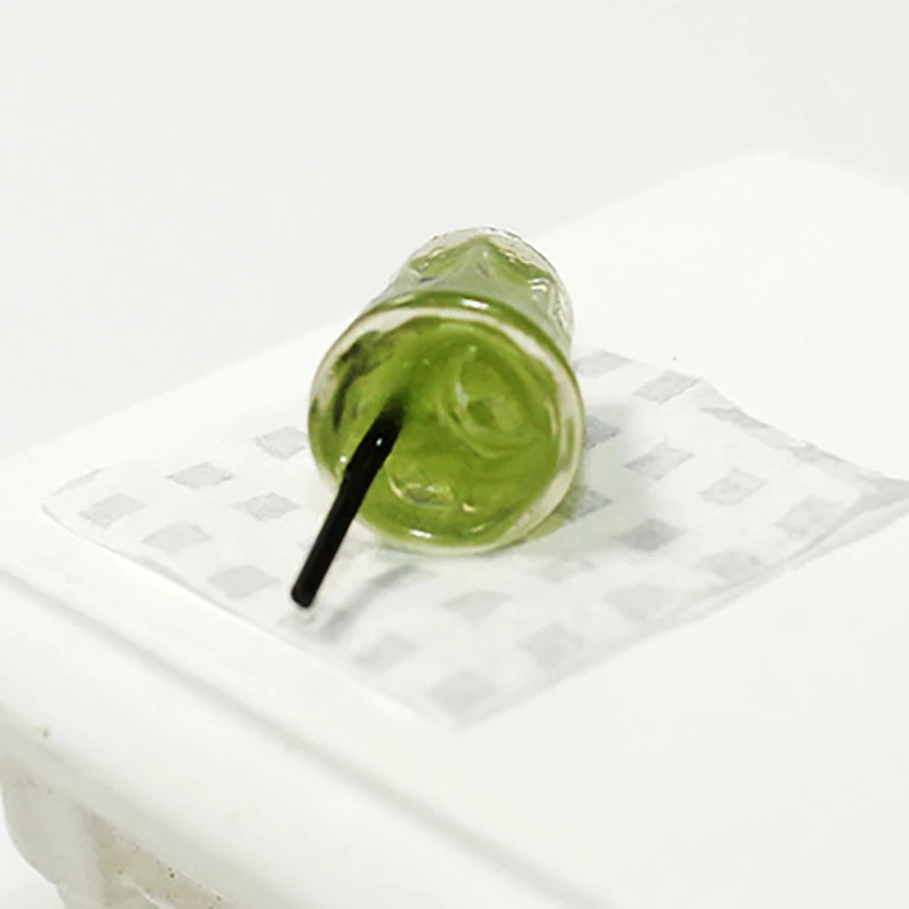 2Pcs Mini Resin Matcha Drink Cups