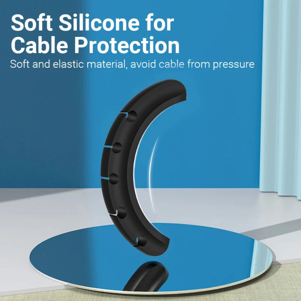 Self-Adhesive Silicone Cable Holder Clips