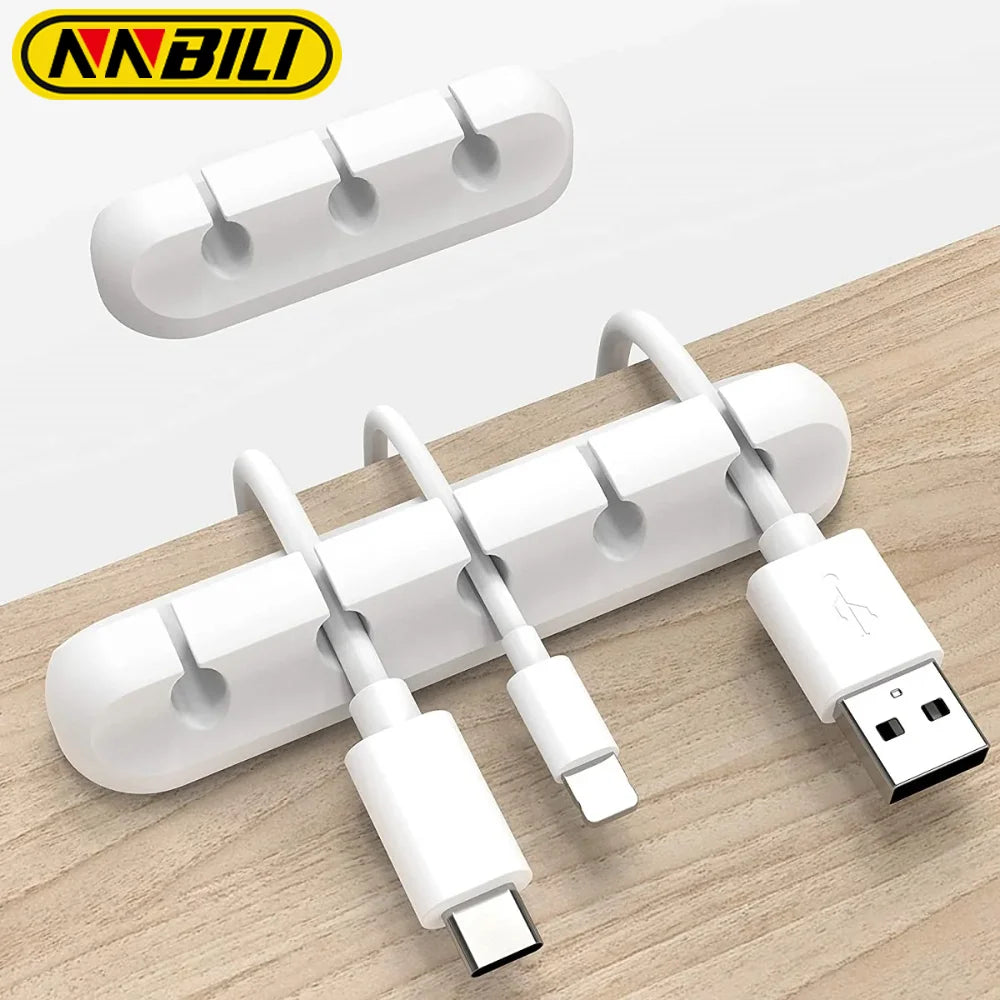 Self-Adhesive Silicone Cable Holder Clips