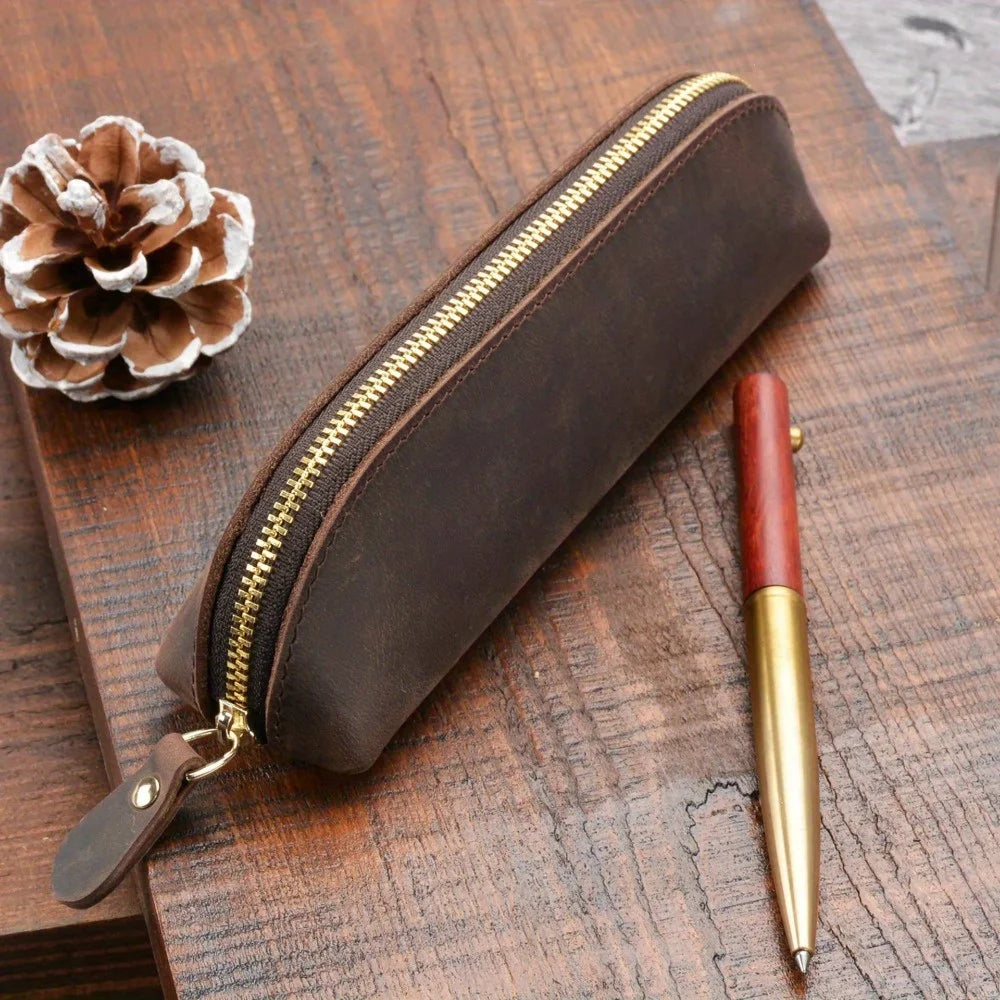 Leather Pencil Bag