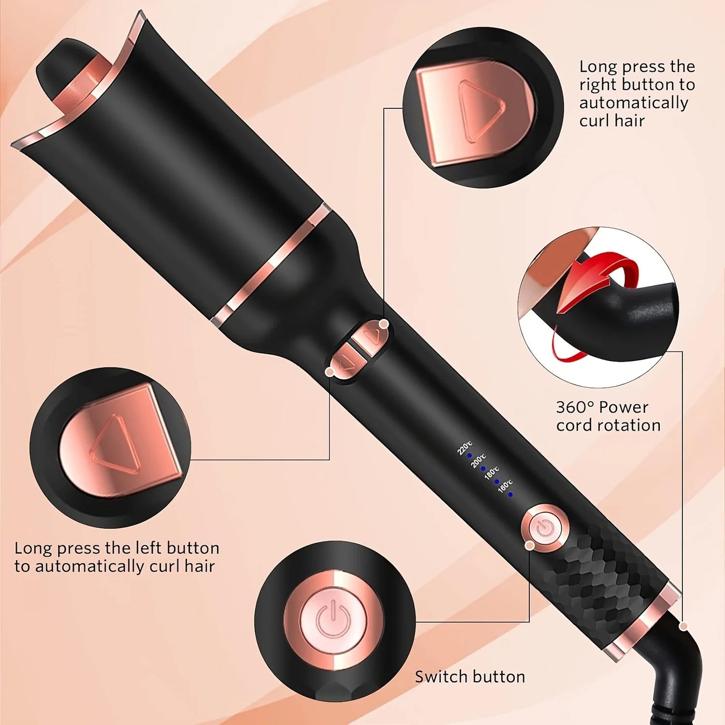 Hair Curler – Ceramic Curling Iron