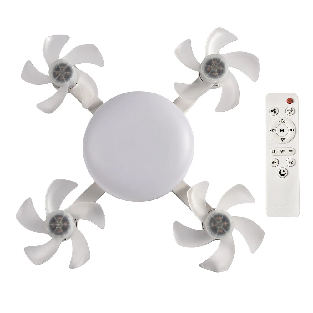 Intelligent Ceiling Fan Light – E27 Remote Control