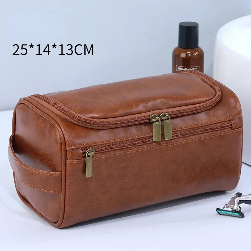 Hanging Travel Toiletry Bag – PU Leather