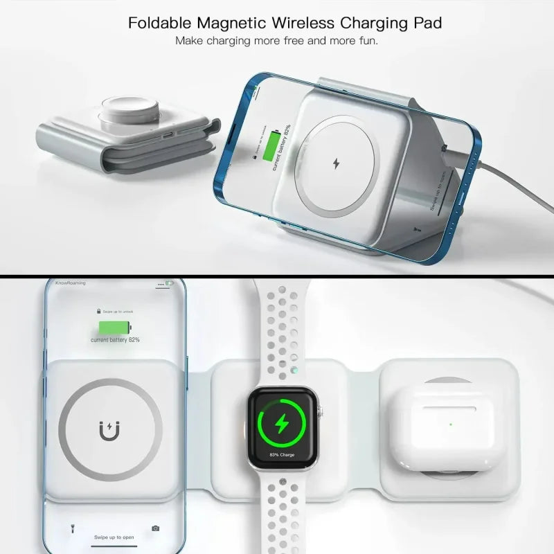3-in-1 Magnetic Wireless Charger for Apple