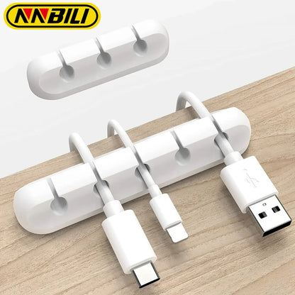 Self-Adhesive Silicone Cable Holder Clips