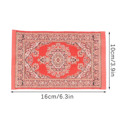 Dollhouse Mini Türkiye Tassel Woven Carpet