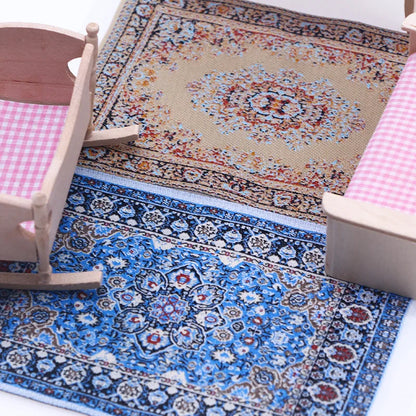 Dollhouse Mini Türkiye Tassel Woven Carpet