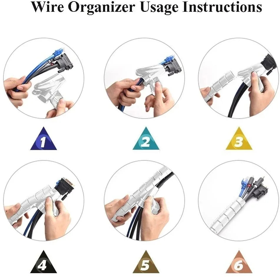 Flexible Spiral Cable Organizer 2M/1M