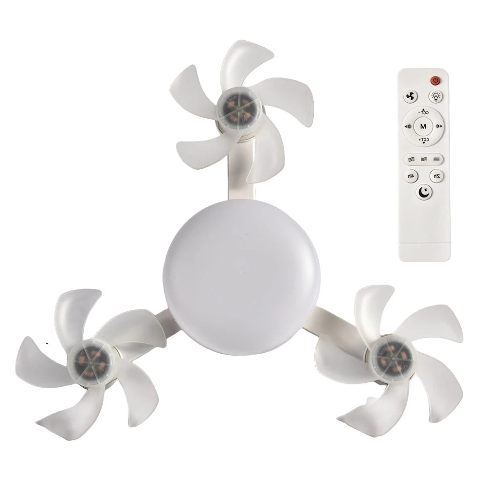 Intelligent Ceiling Fan Light – E27 Remote Control