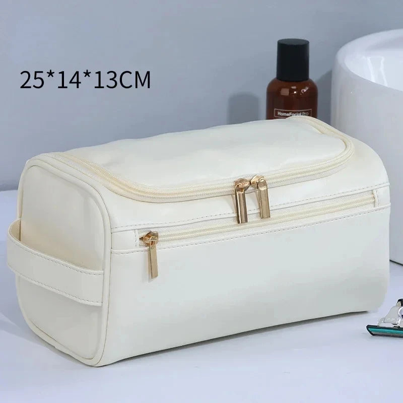 Hanging Travel Toiletry Bag – PU Leather