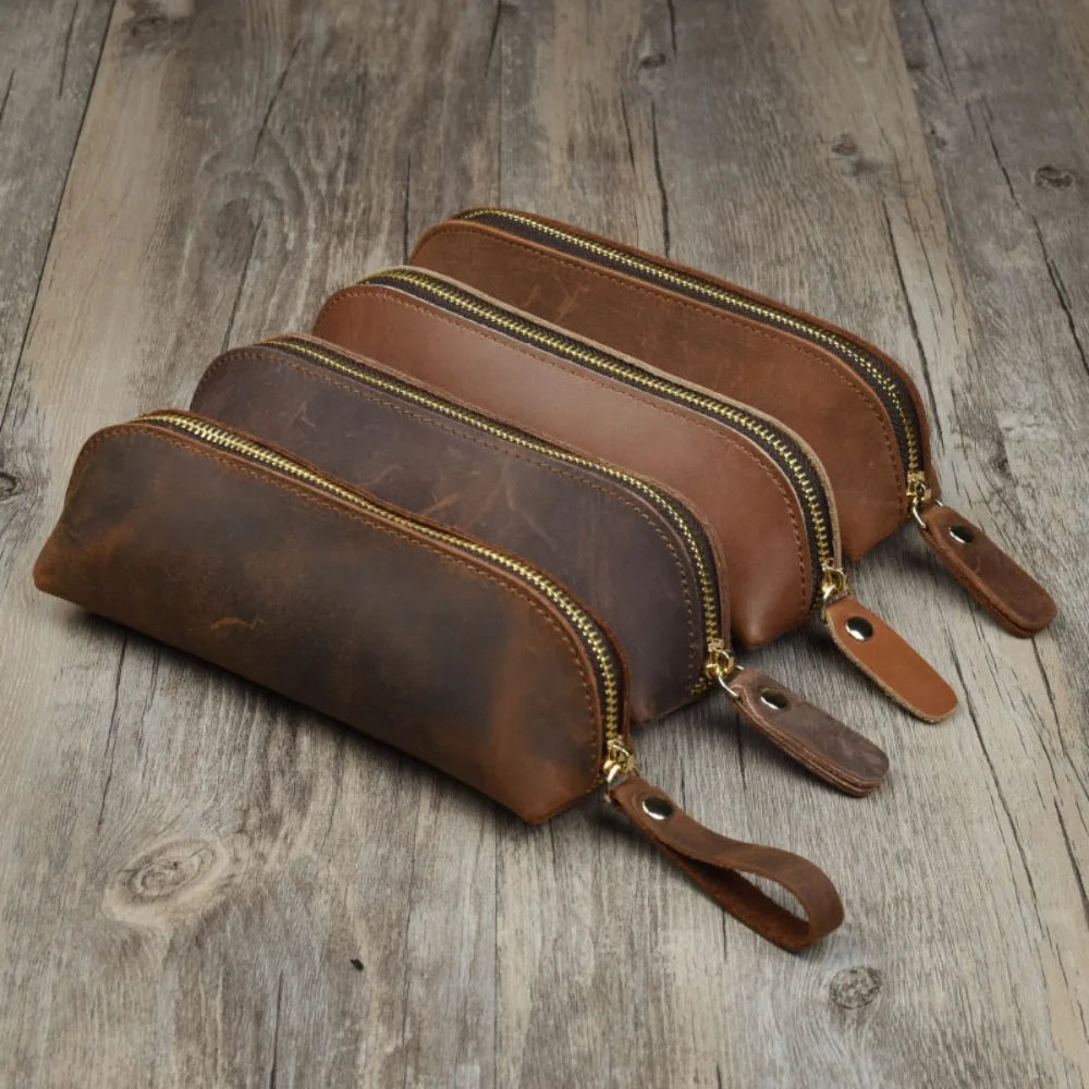 Leather Pencil Bag