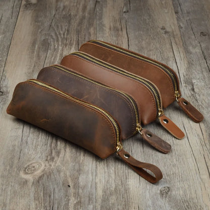 Leather Pencil Bag