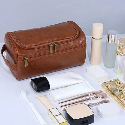 Hanging Travel Toiletry Bag – PU Leather