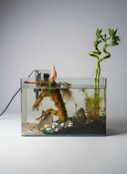 35 cm Nature Aquarium with Driftwood Complete Setup
